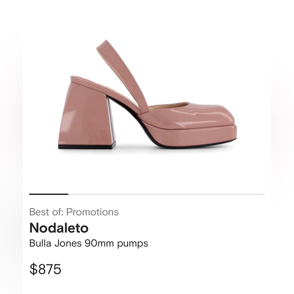 Nodaleto Bulla Jones 90mm Pumps in Blush Pink